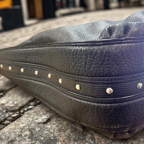 COACH black leather shoulder bag - Picture 4 of 8